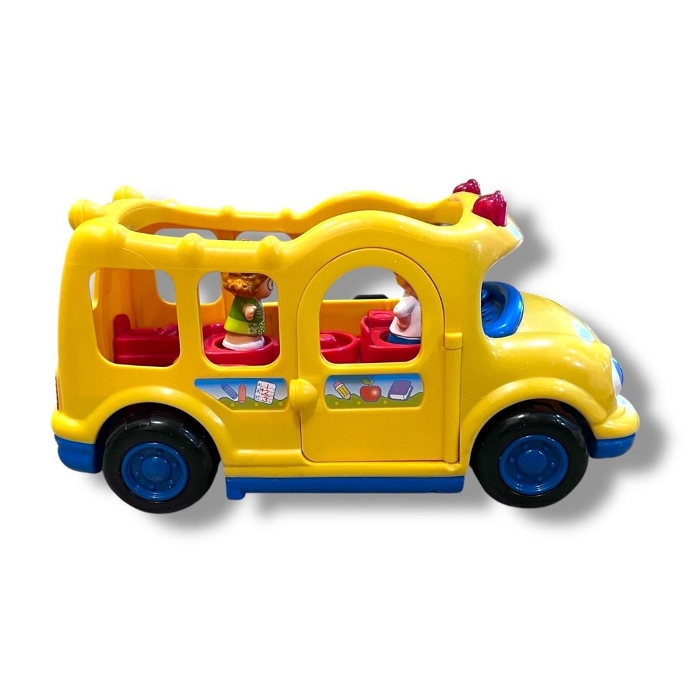 Little‎ People Lil' Movers Baby School Bus Fisher-Price and 2 Figures WORKS - Picture 7 of 9